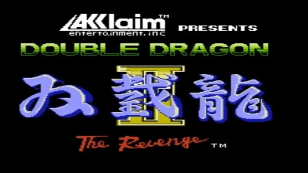 NES Double Dragon II The Revenge - Titulo del juego