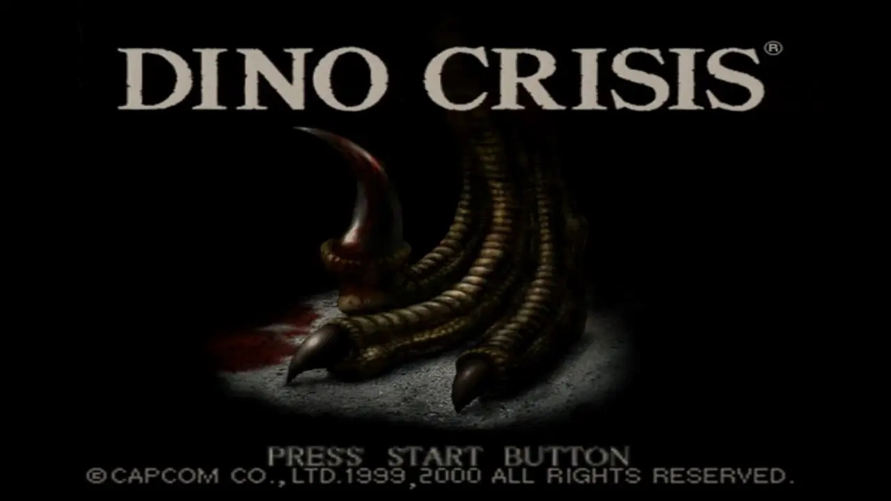 PlayStation 1 Dino Crisis - Titulo del juego