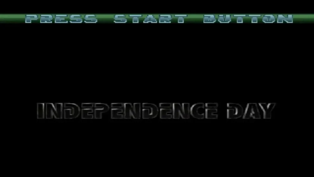 PlayStation 1 Independence Day - Titulo del juego