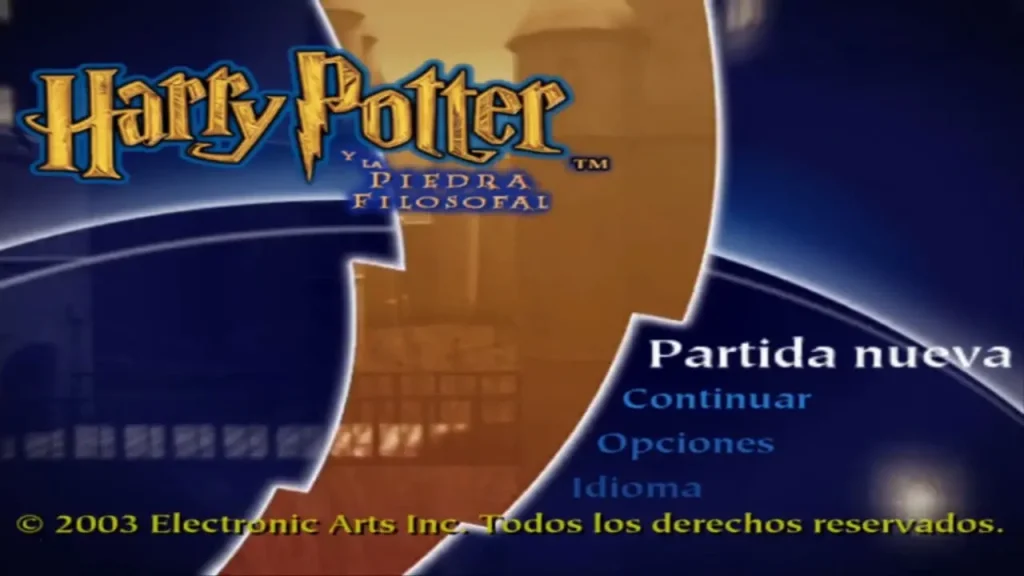 PlayStation 2 Harry Potter and the Sorcerer's Stone - Titulo del juego