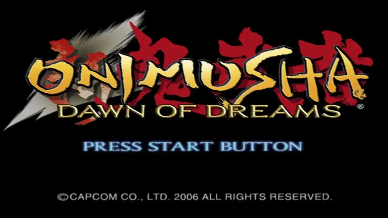 PlayStation 2 Onimusha Dawn of Dreams - Titulo del juego