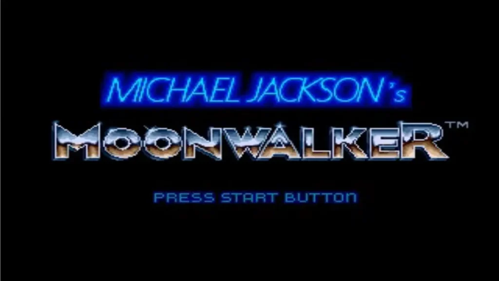 Sega Mega Drive - Michael Jackson's Moonwalker - Titulo del juego