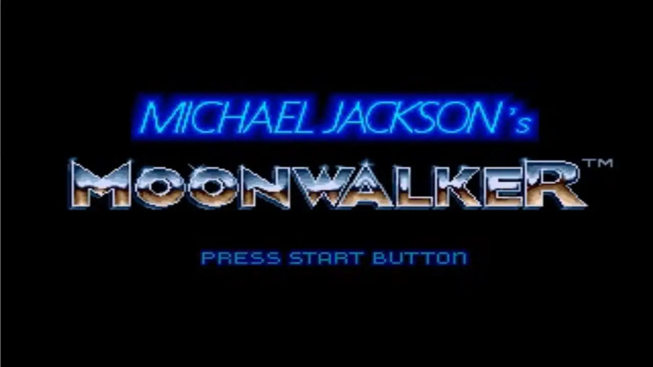 Sega Mega Drive - Michael Jackson's Moonwalker - Titulo del juego