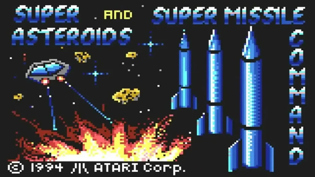 Super Asteroids & Missile Command - Screenshot - Game Title Image